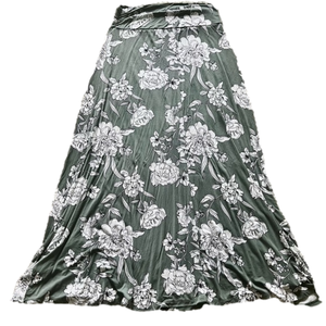 Market & Spruce Joven Maxi Skirt Green and White Floral Size L